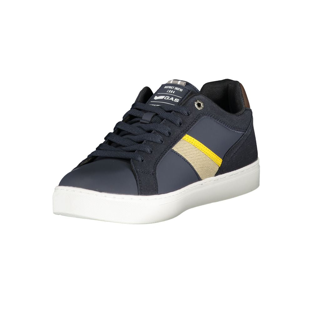 Men's Gas sneakers in blue polyester