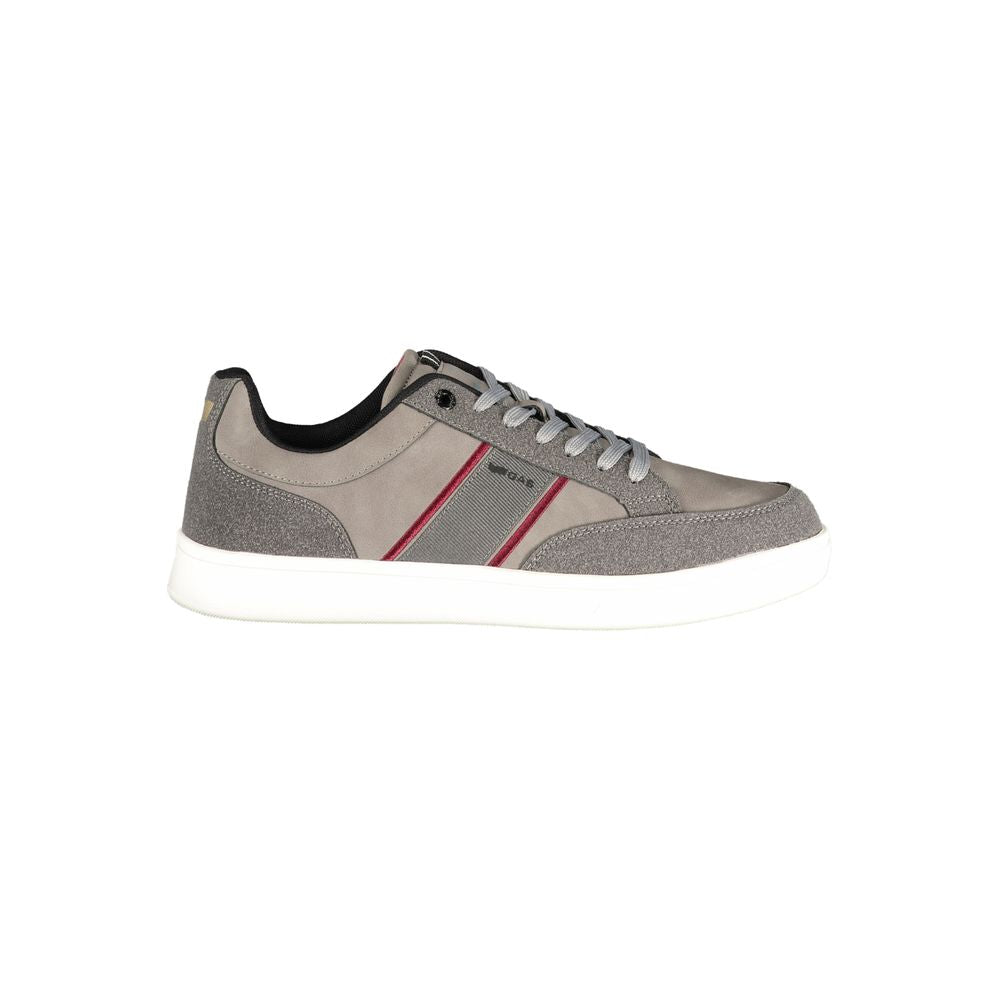 Gas Grey Polyester Men's Sneakers