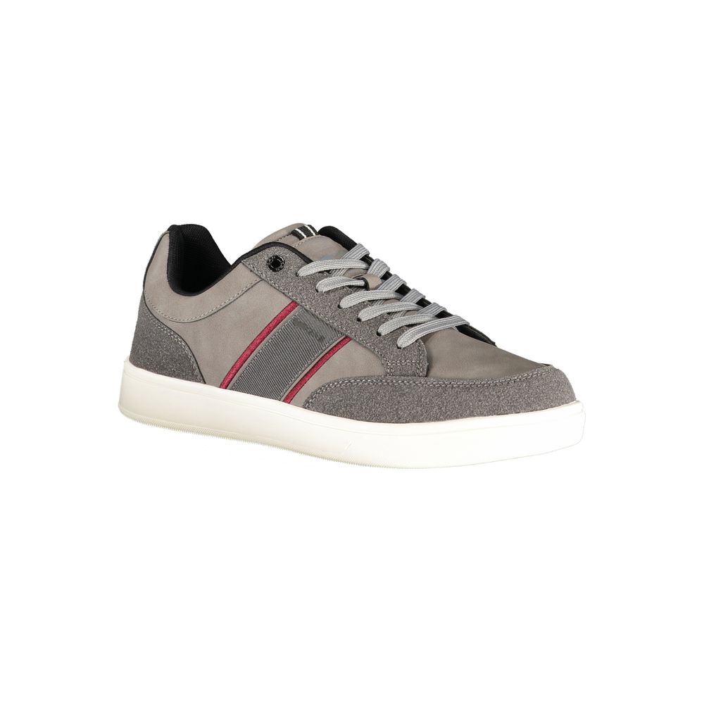 Gas Grey Polyester Men's Sneakers
