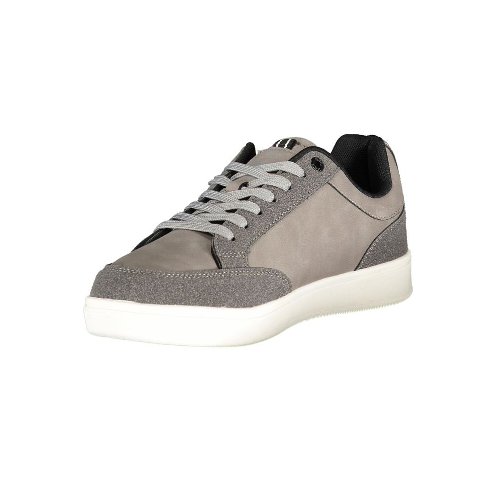 Gas Grey Polyester Men's Sneakers