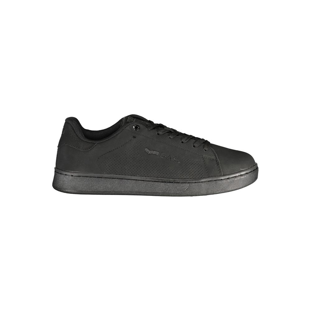 Gas Schwarzer Sneaker aus Polyurethan für Herren