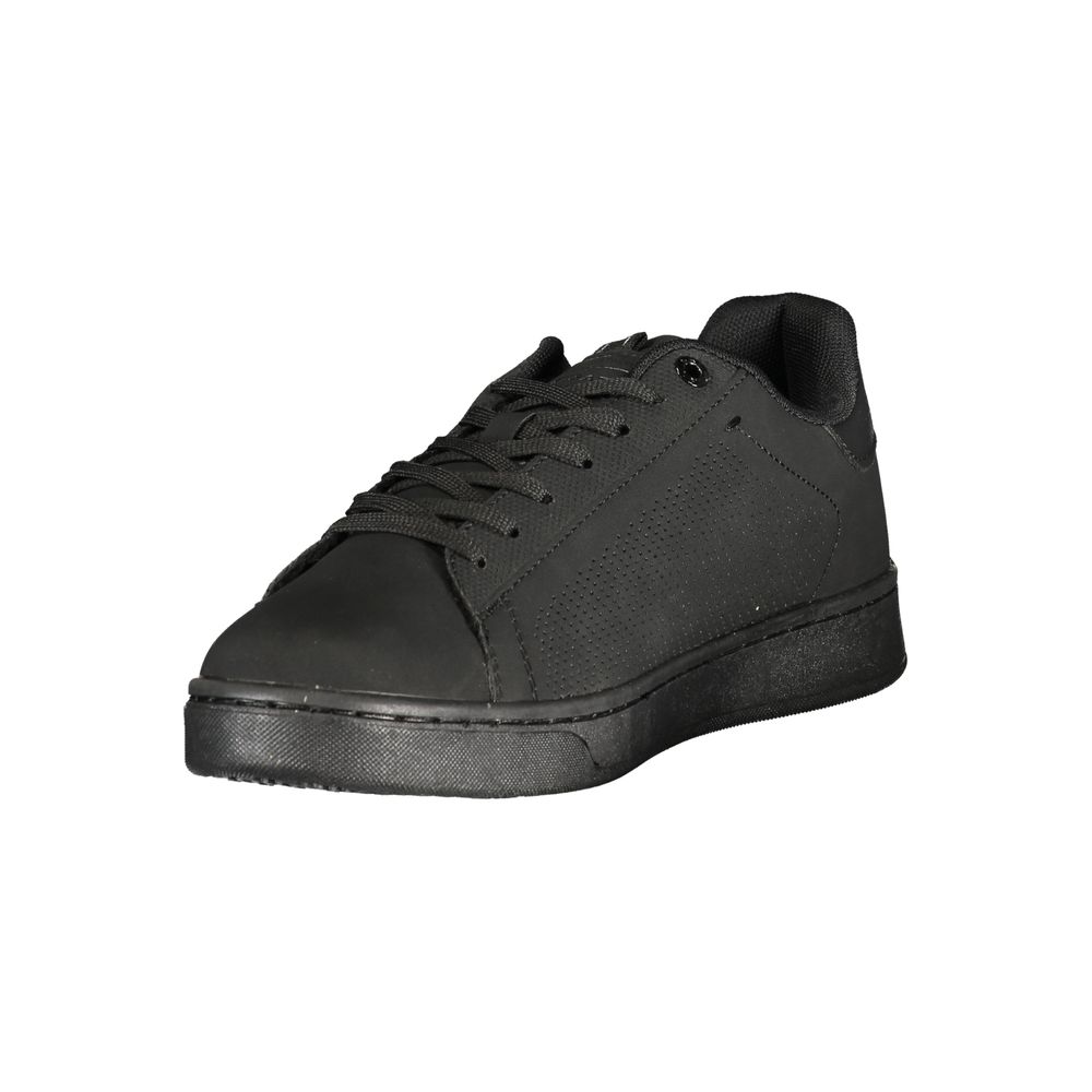 Gas Schwarzer Sneaker aus Polyurethan für Herren