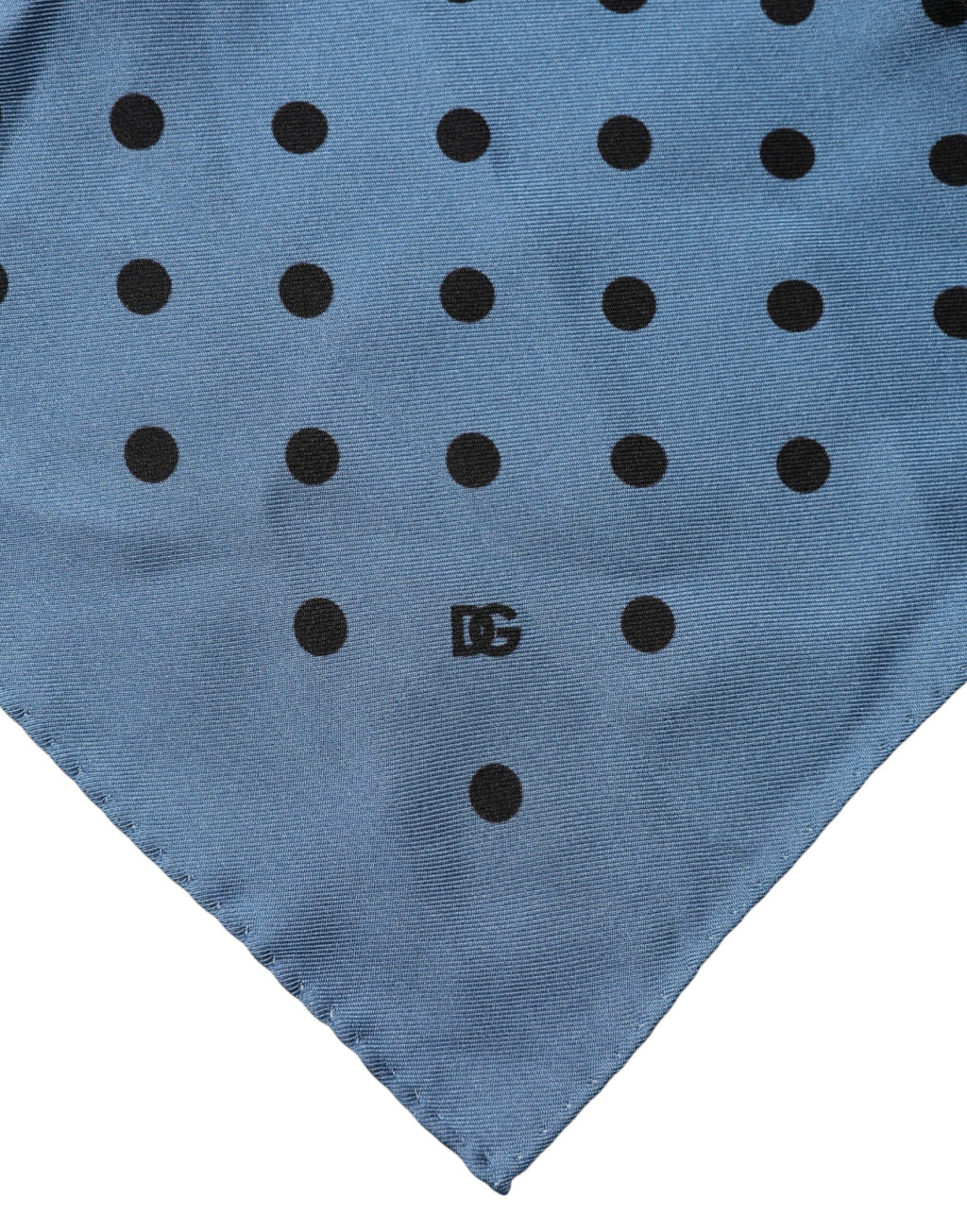 Dolce & Gabbana Blue Polka Dot Foulard