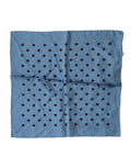 Dolce & Gabbana Blue Polka Dot Foulard