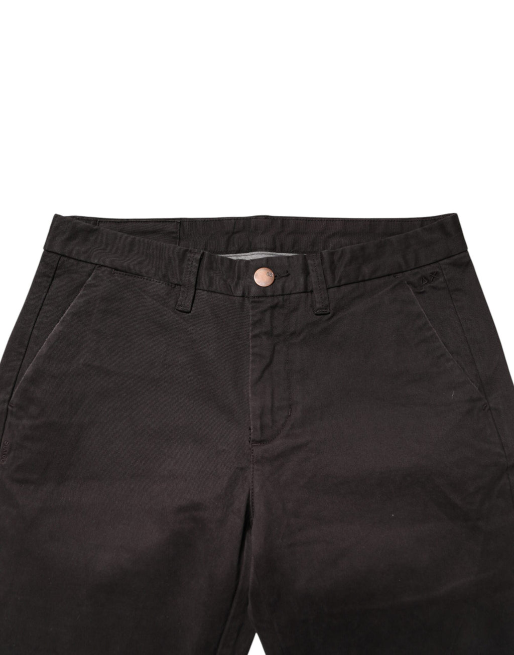 Sun68 Dunkelbraune Baumwoll Stretch Skinny Mid Waist Herren Hose