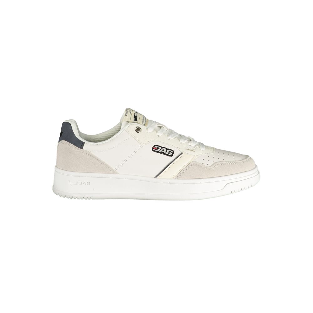 Gas White Men's Polyester Sneakers