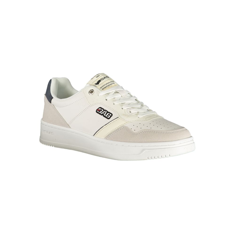 Gas White Men's Polyester Sneakers