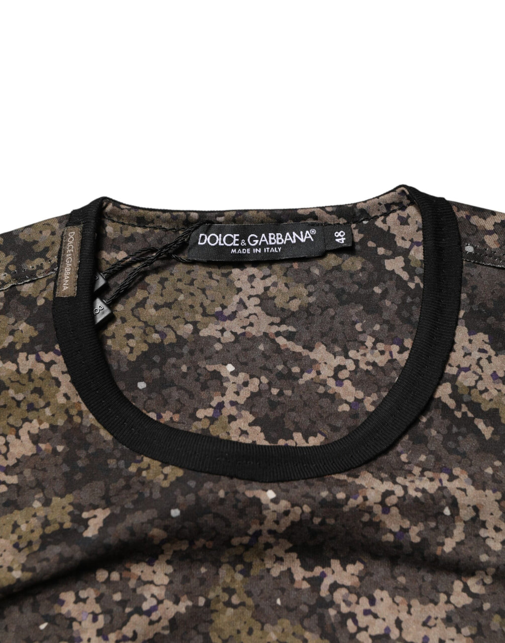Dolce & Gabbana Multicolor Camouflage Long-sleeved T-shirt