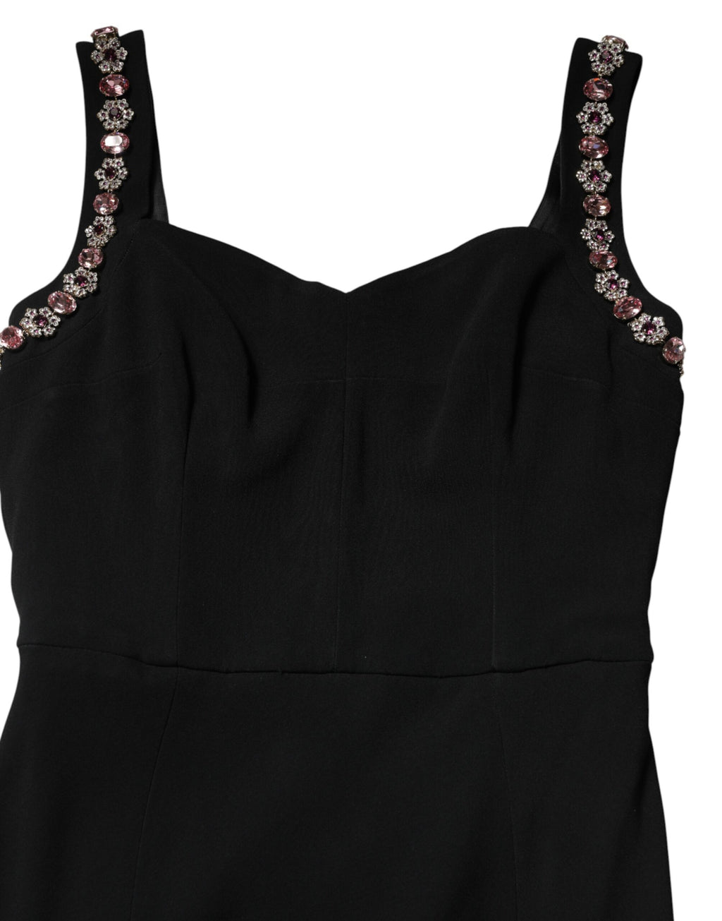 Dolce & Gabbana Embellished Black Bodycon Evening Dress