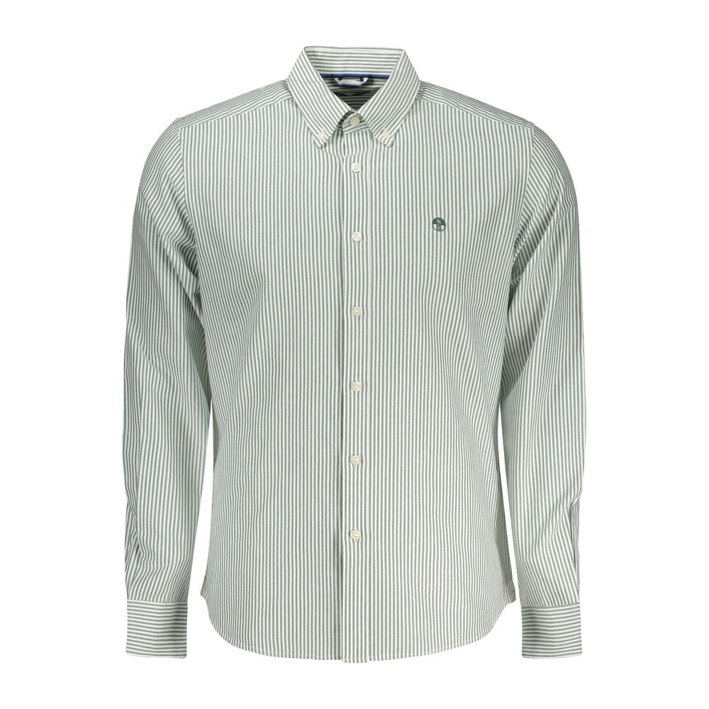 North Sails Men's Green Cotton Shirt