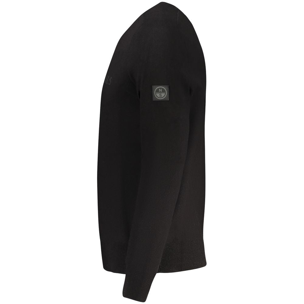 North Sails Schwarzer Herrenpullover aus Viskose