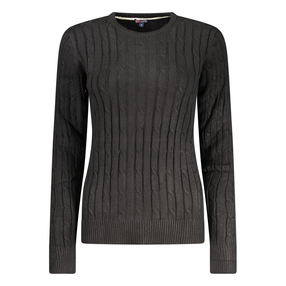 Norway 1963 Schwarzer Damenpullover aus Viskose