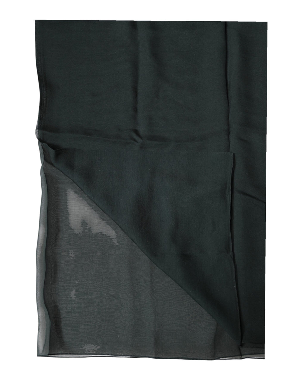 Dolce & Gabbana Dunkelgrüner Seiden-Halstuch-Foulard Schal