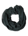 Dolce & Gabbana Dunkelgrüner Seiden-Halstuch-Foulard Schal