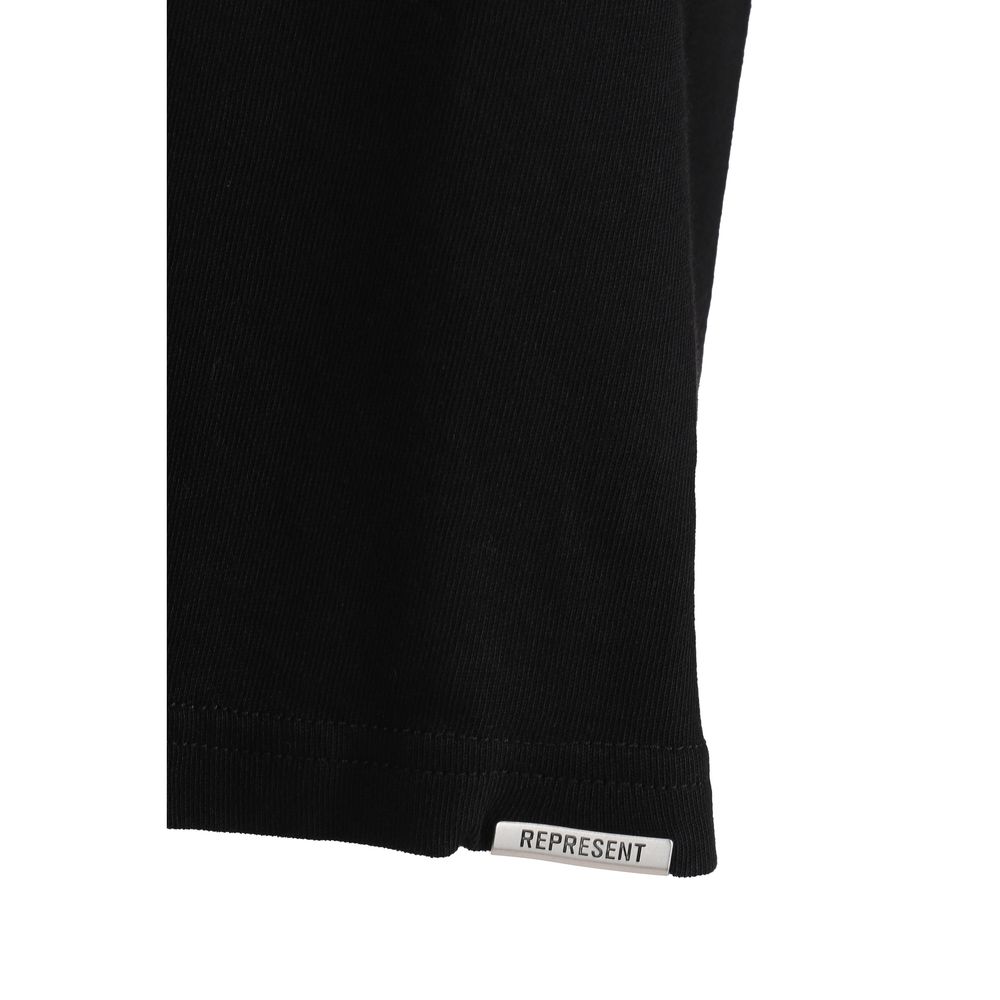 Represent Schwarzes Baumwoll-T-Shirt