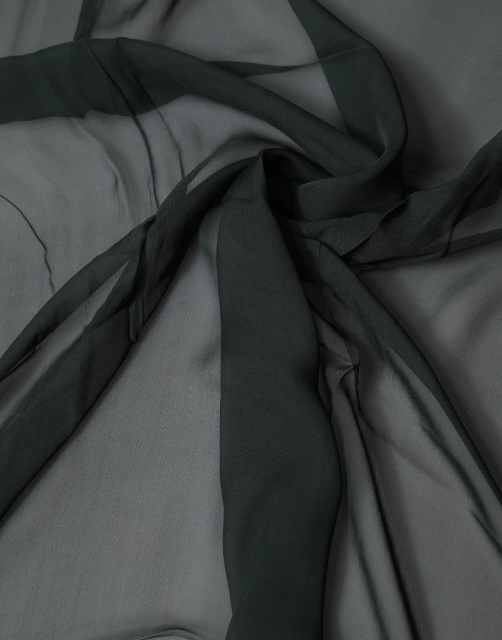 Dolce & Gabbana Dark Green Silk Scarf Shawl Neck-Scarf