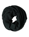 Dolce & Gabbana Dark Green Silk Scarf Shawl Neck-Scarf
