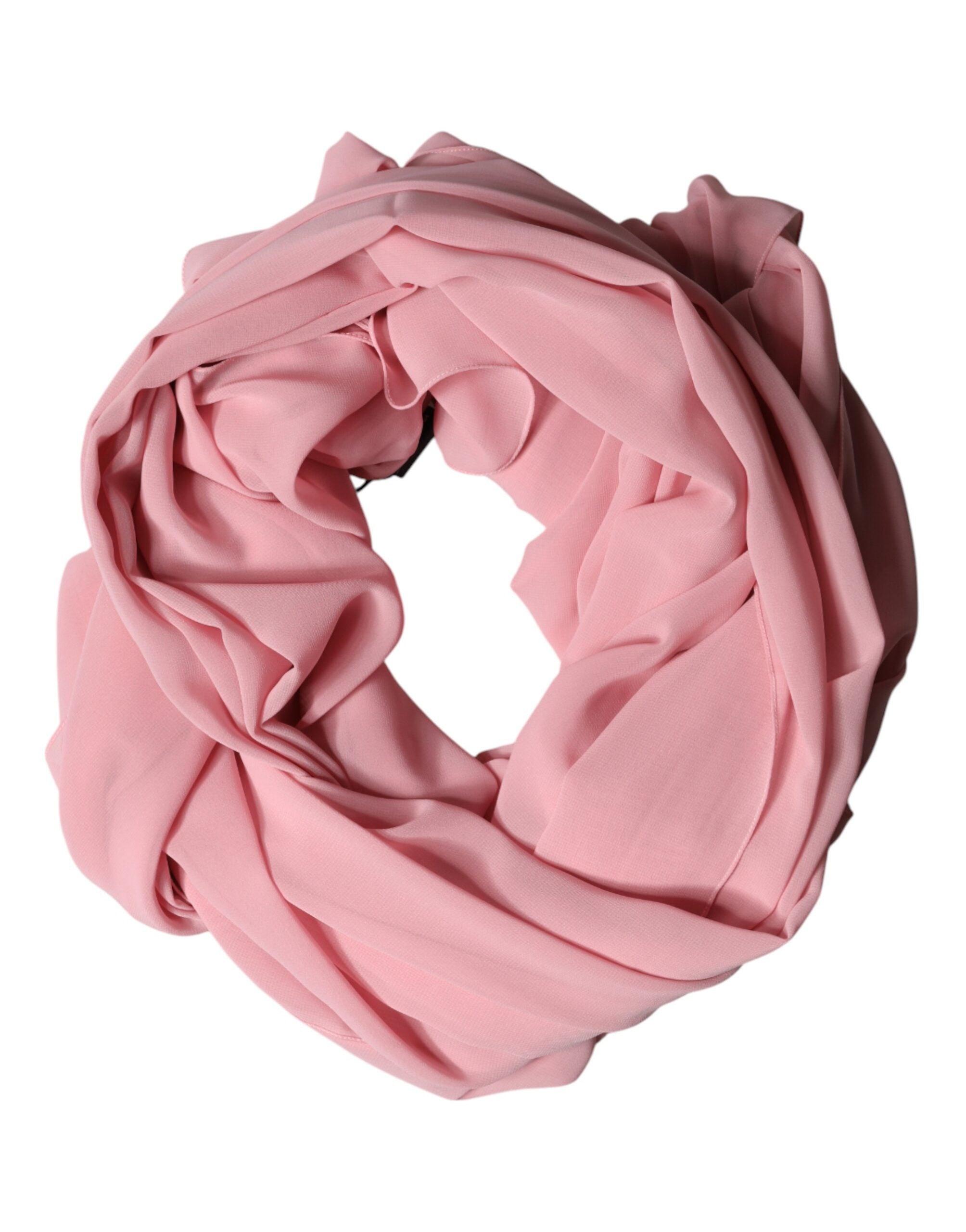 Dolce & Gabbana Pink Silk Stole Neck Wrap Shawl Men's Scarf