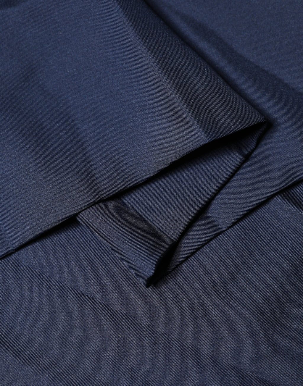 Dolce & Gabbana Navy Silk Foulard with Fringes