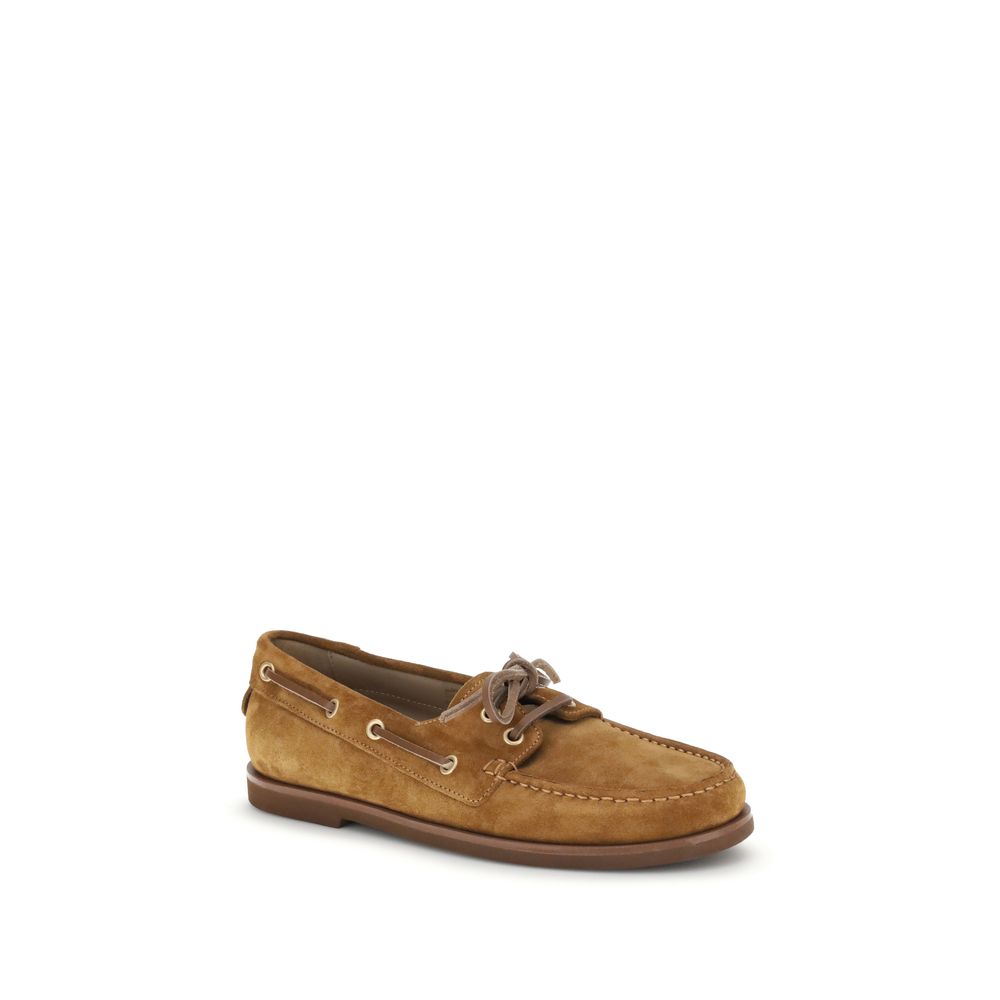 Gianvito Rossi Brown Calf Leather Bos Taurus Slipper Loafers