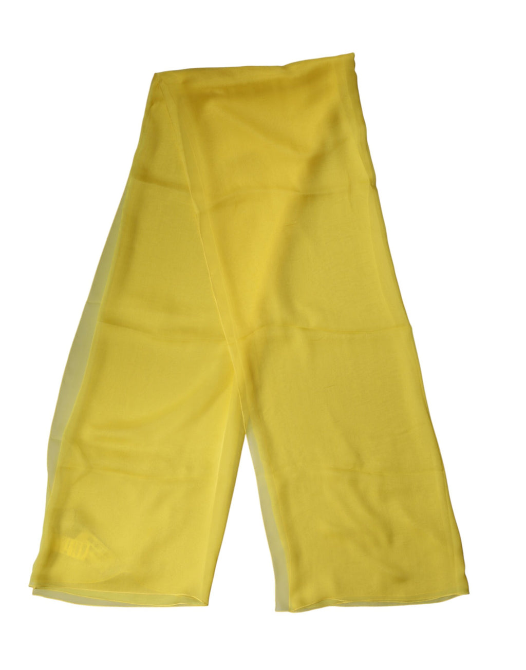 Dolce & Gabbana Gelber Seidenschal Nackenwickel Stola Herren 200cm x 130cm Tuch