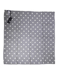 Dolce & Gabbana Blue Polka Dot Silk Scarf 91.5 cm x 89.5 cm