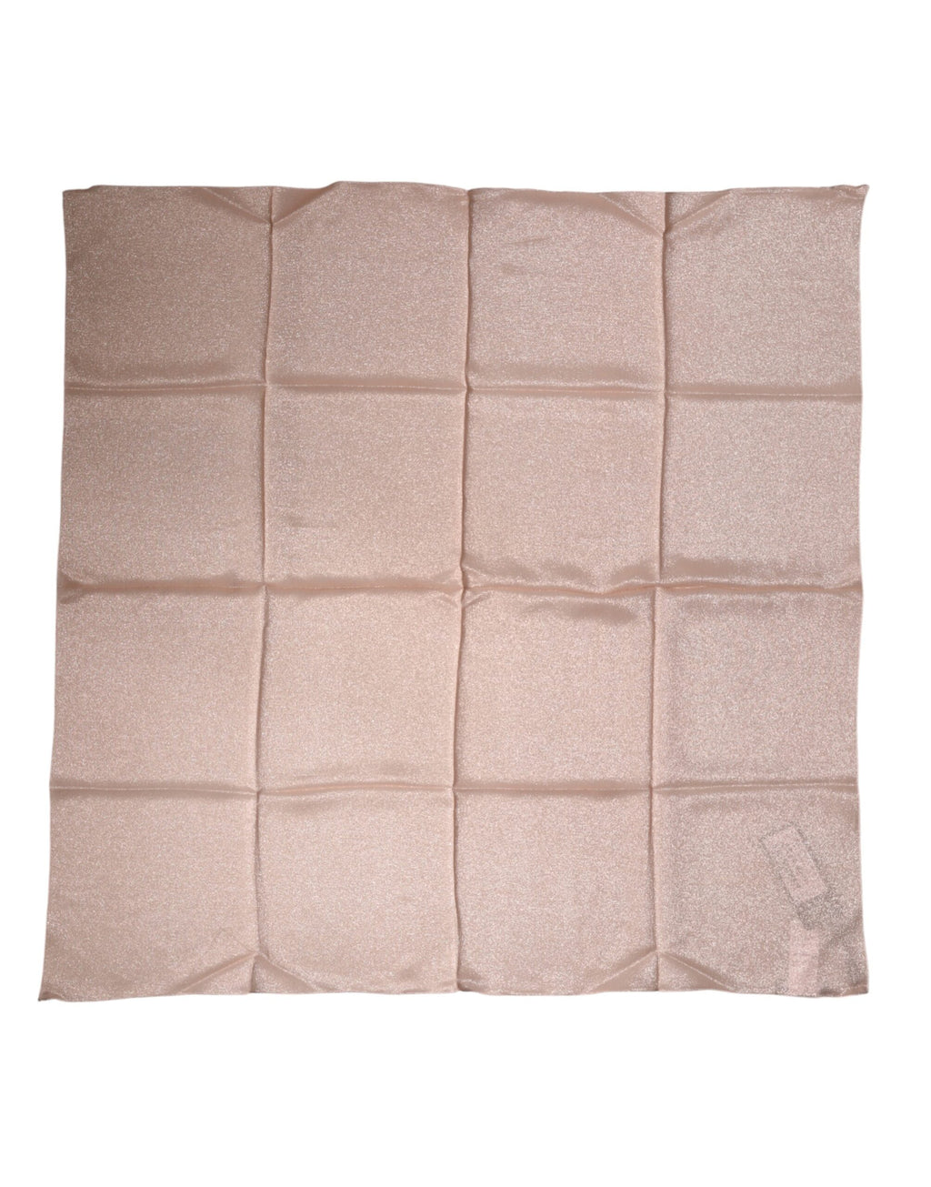 Dolce & Gabbana Light Pink Silk Blend Foulard Scarf 87.5 cm x 86.5 cm