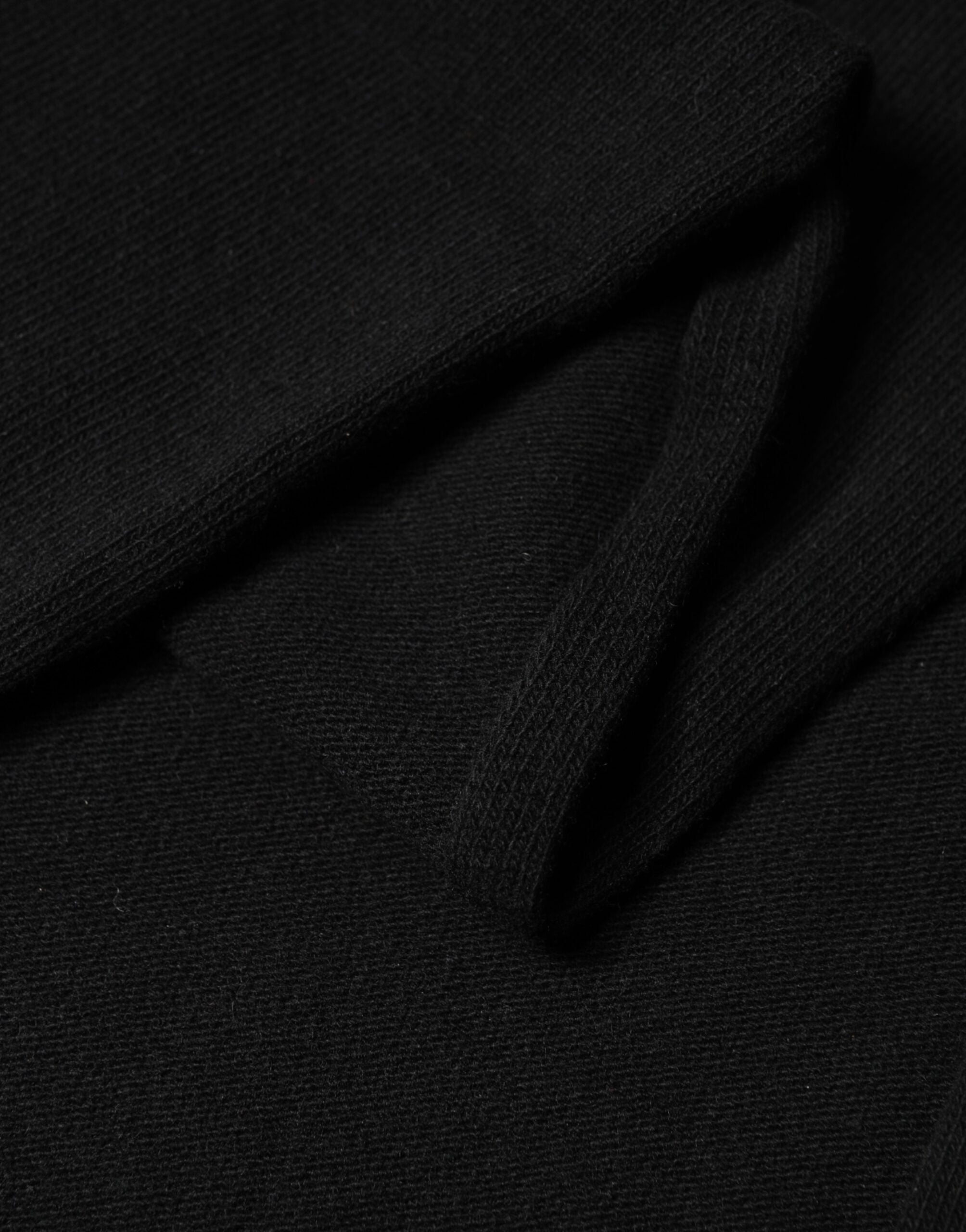 Dolce & Gabbana Men's Black Wool Knit Neck Wrap Scarf