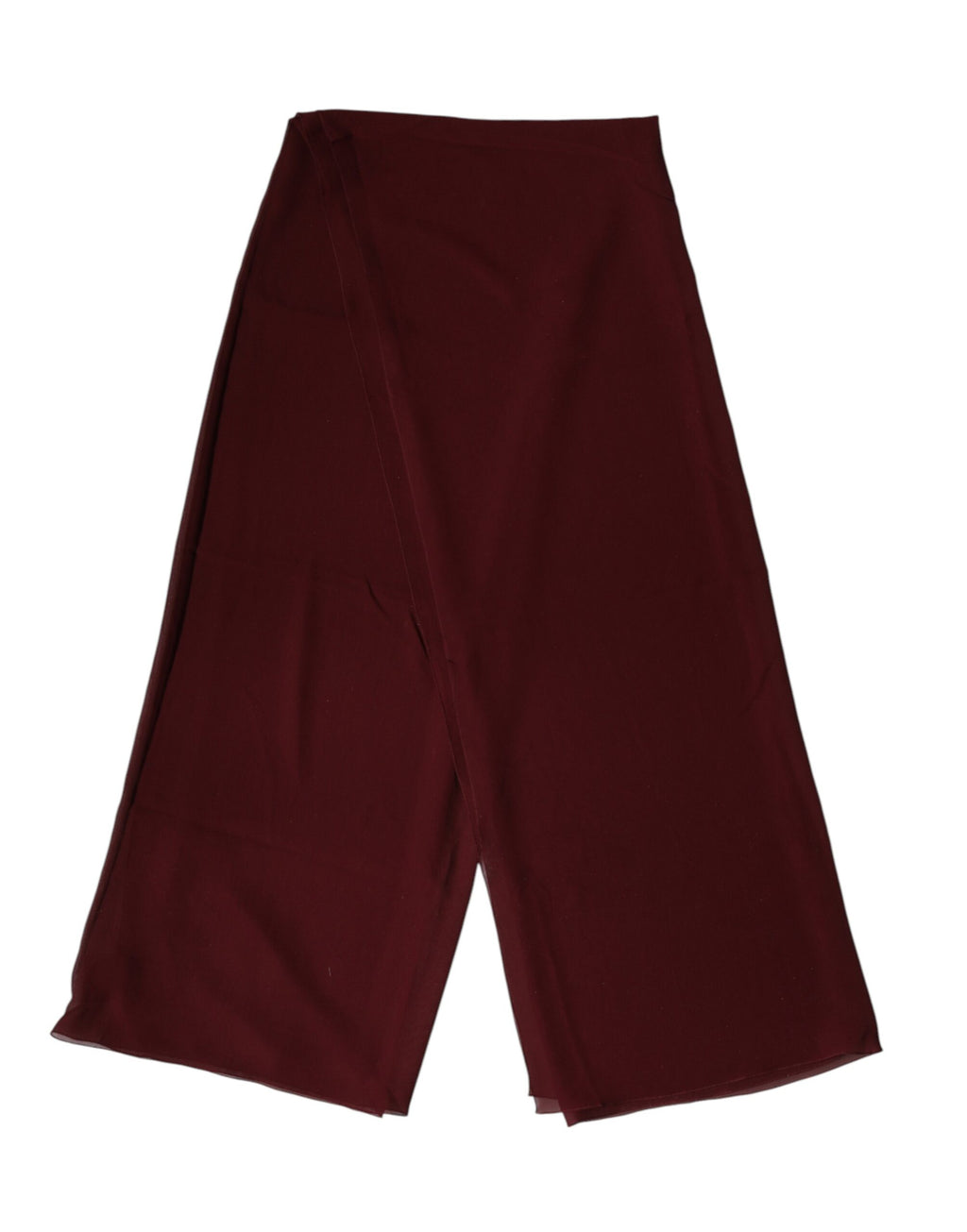 Dolce & Gabbana Maroon Silk Scarf Stole Men's 200cm x 130cm Scarf