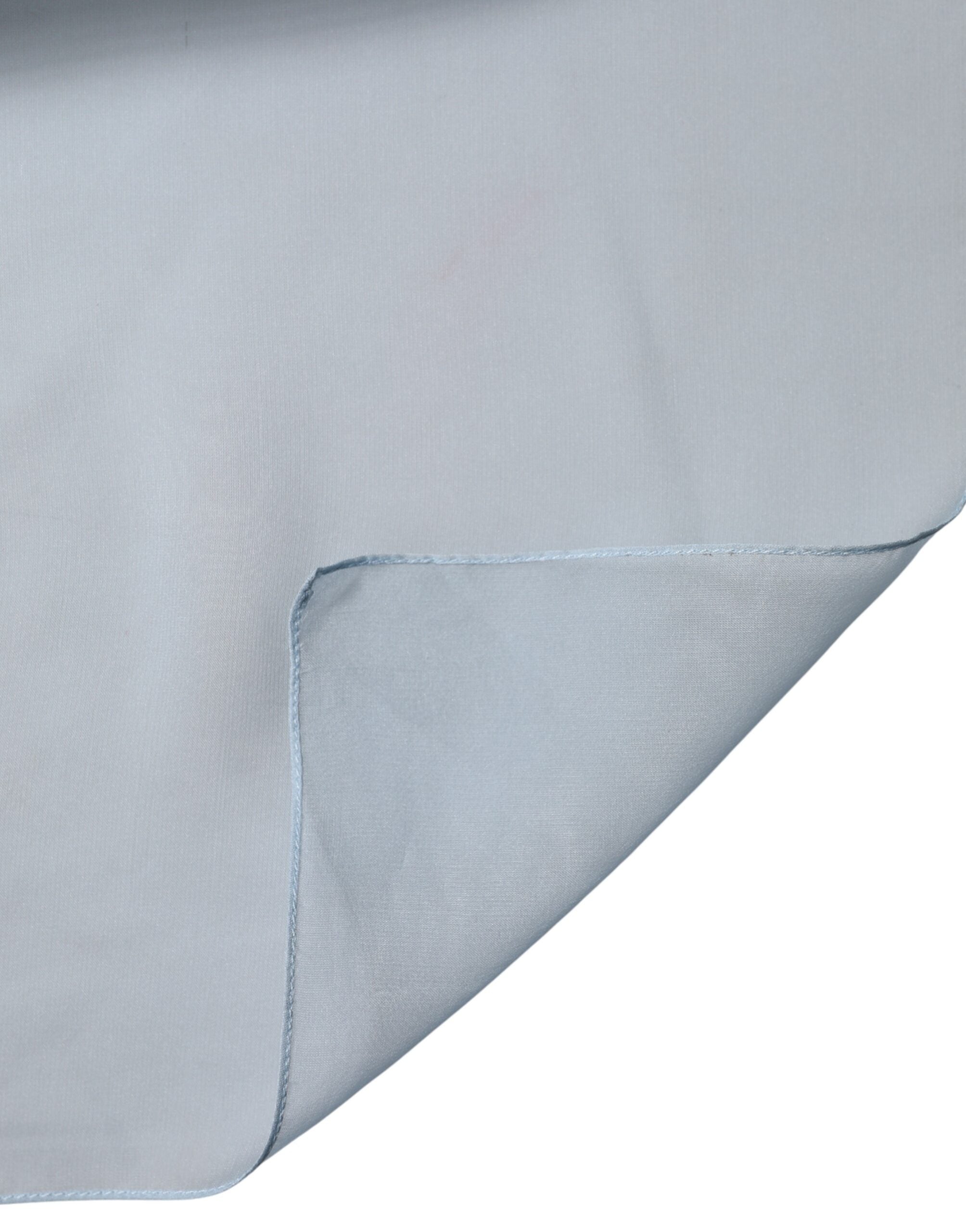 Dolce & Gabbana Light Blue Silk Stole Scarf 200cm x 130cm