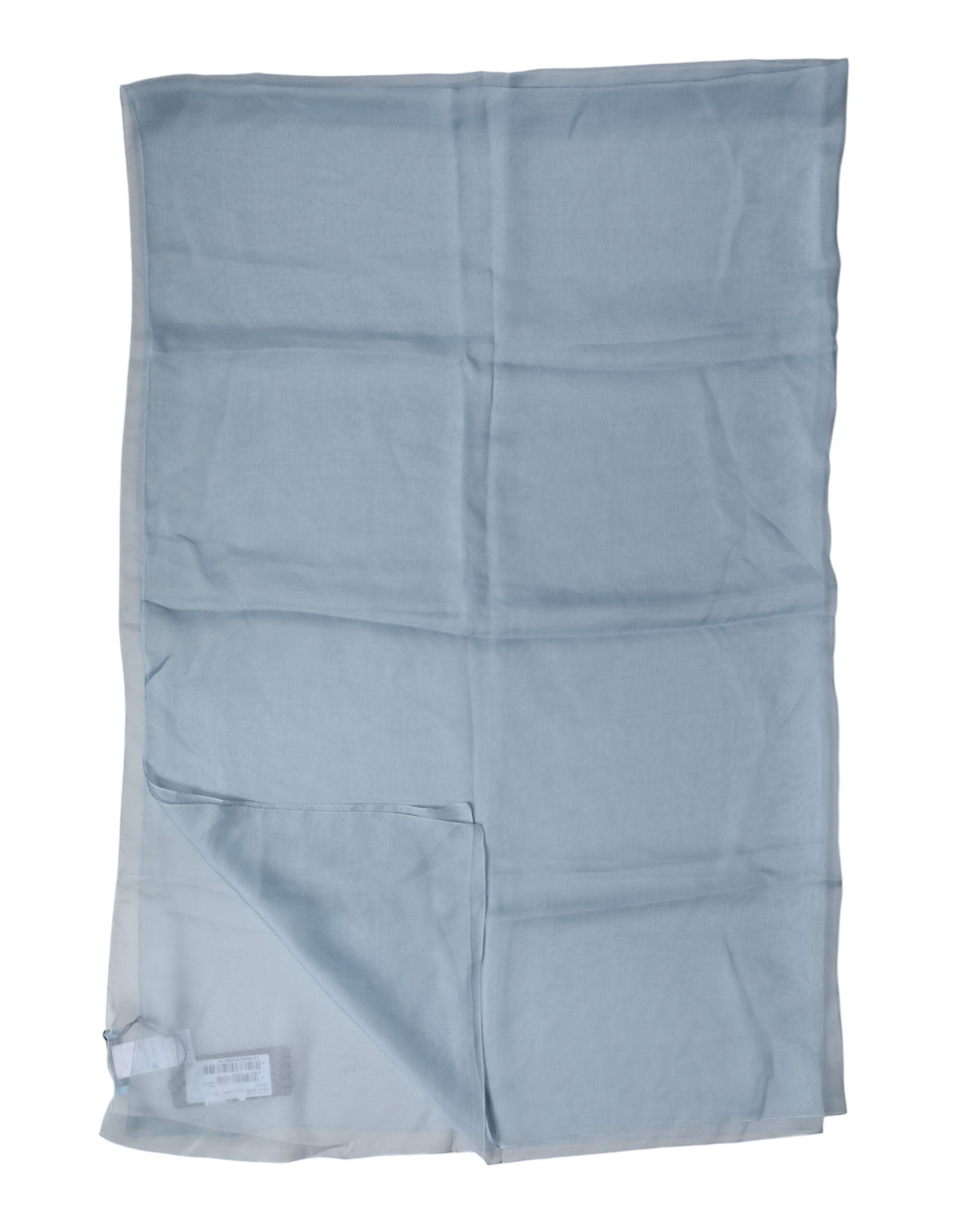 Dolce & Gabbana Light Blue Silk Stole Scarf 200cm x 130cm