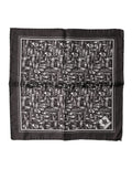 Dolce & Gabbana Braunes Jazz Club Einstecktuch Herren 32cm x 31cm Schal