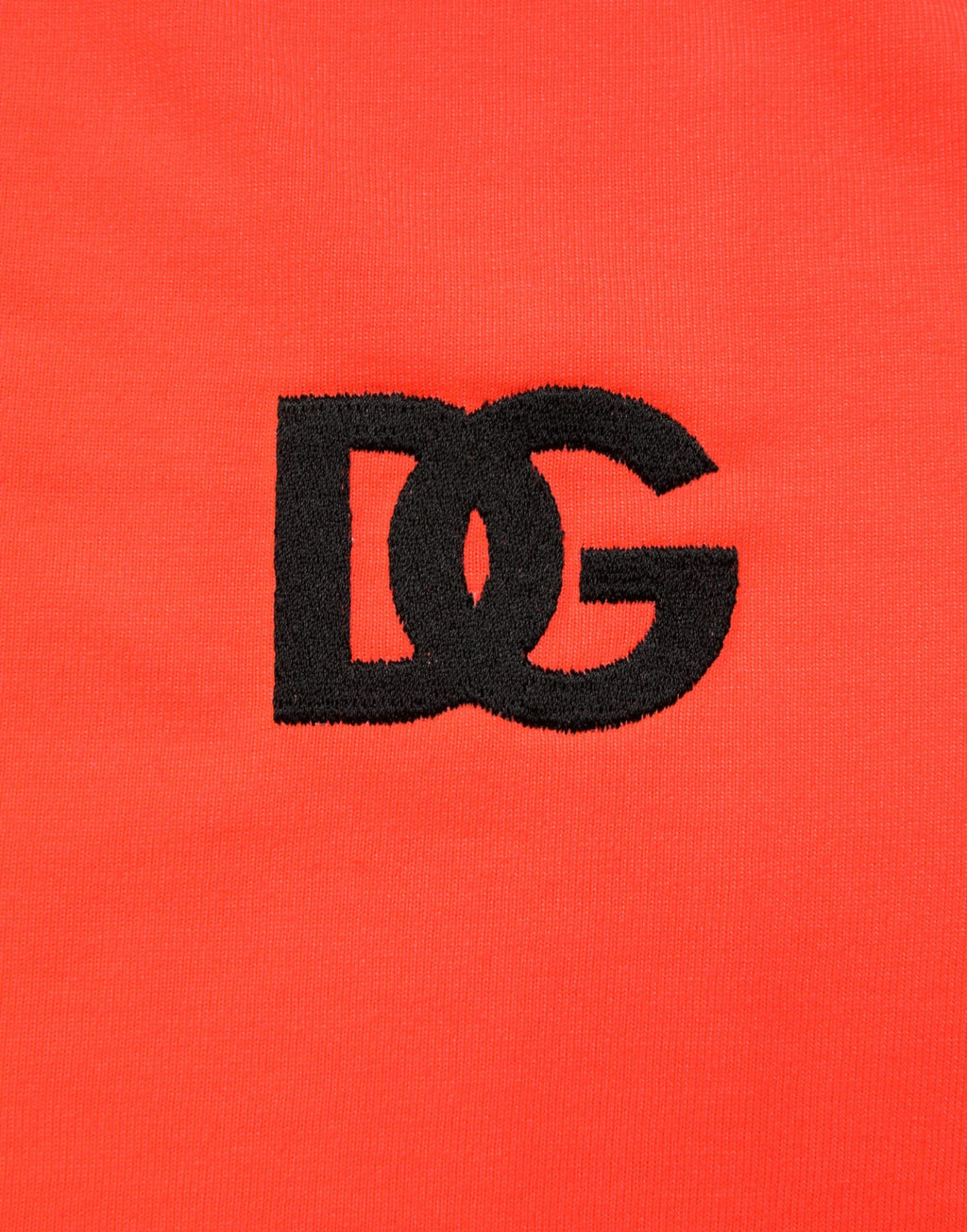Dolce & Gabbana Neon Orange Polyester Rundhals Herren T-Shirt