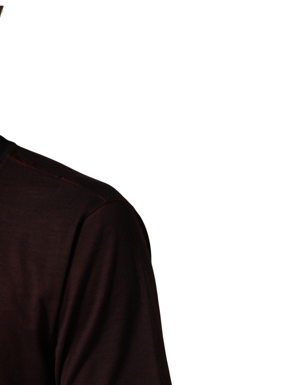 Dolce & Gabbana Men's Maroon DG Crown Cotton Crew-Neck T-Shirt