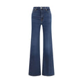 7FOR Blaue Baumwoll-Jeans mit ausgestelltem Bein