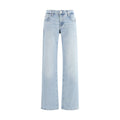 7FOR Blaue Baumwoll-Jeans im geraden Schnitt