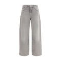 7FOR Graue Jeans aus Baumwolle im Relaxed Fit
