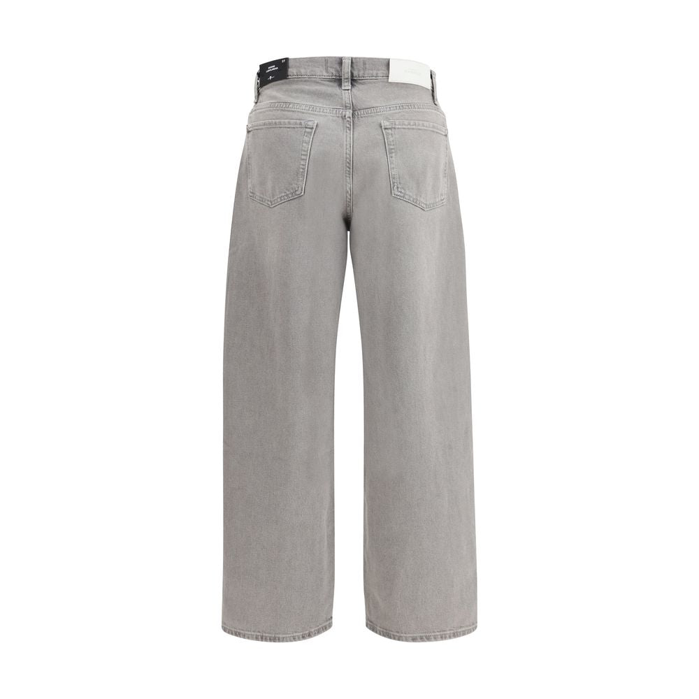 7FOR Graue Jeans aus Baumwolle im Relaxed Fit