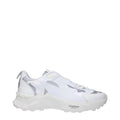Valentino Garavani White Fabric Athletic-Look Sneakers