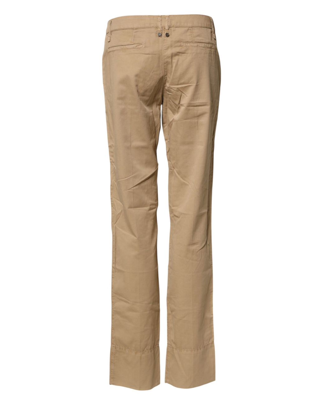 PLEIN SUD Beige Straight Cotton Stretch Chino Hose