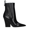 Valentino Garavani Schwarze Leder-Stiefeletten