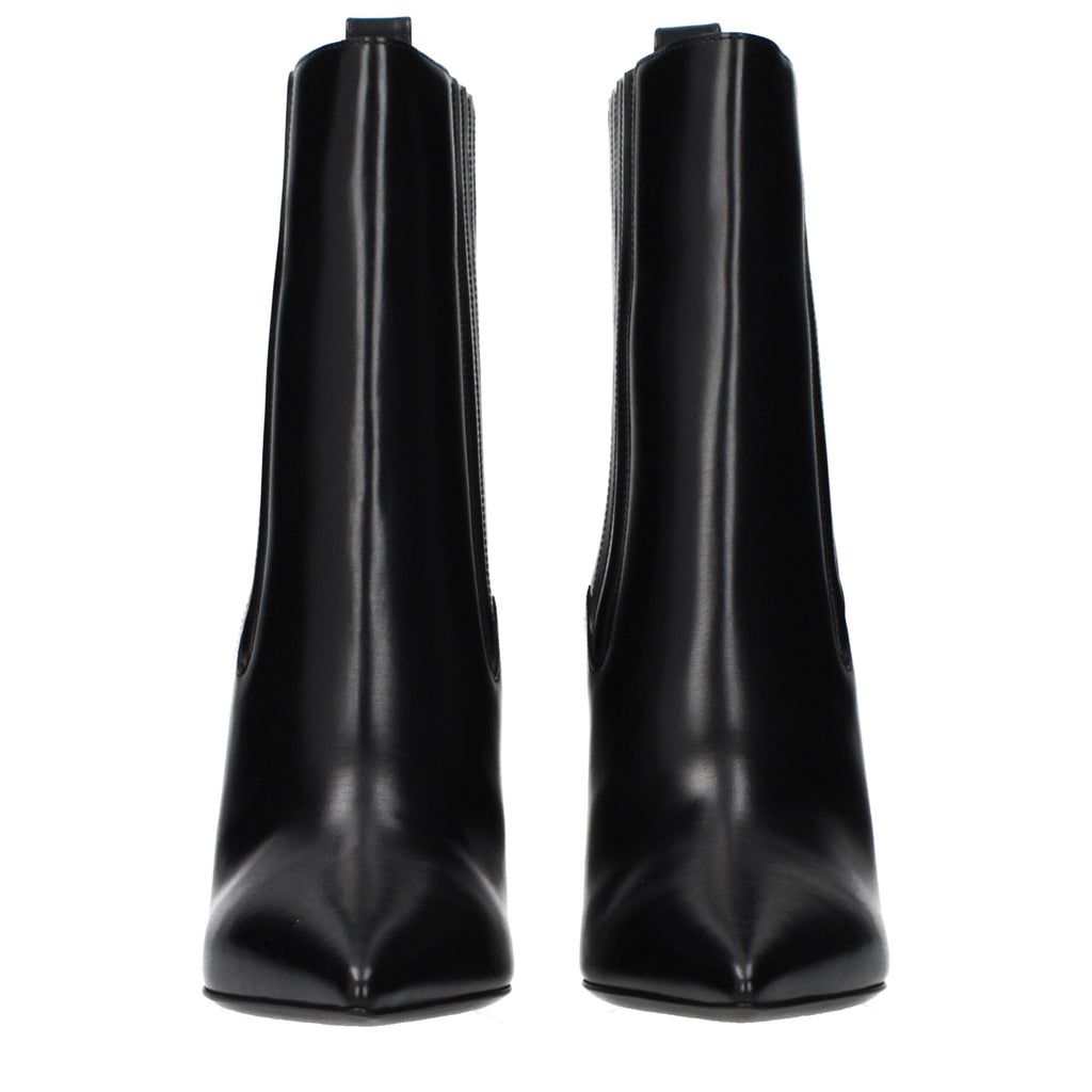 Valentino Garavani Schwarze Leder-Stiefeletten