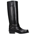 Valentino Garavani Schwarze Lederstiefel