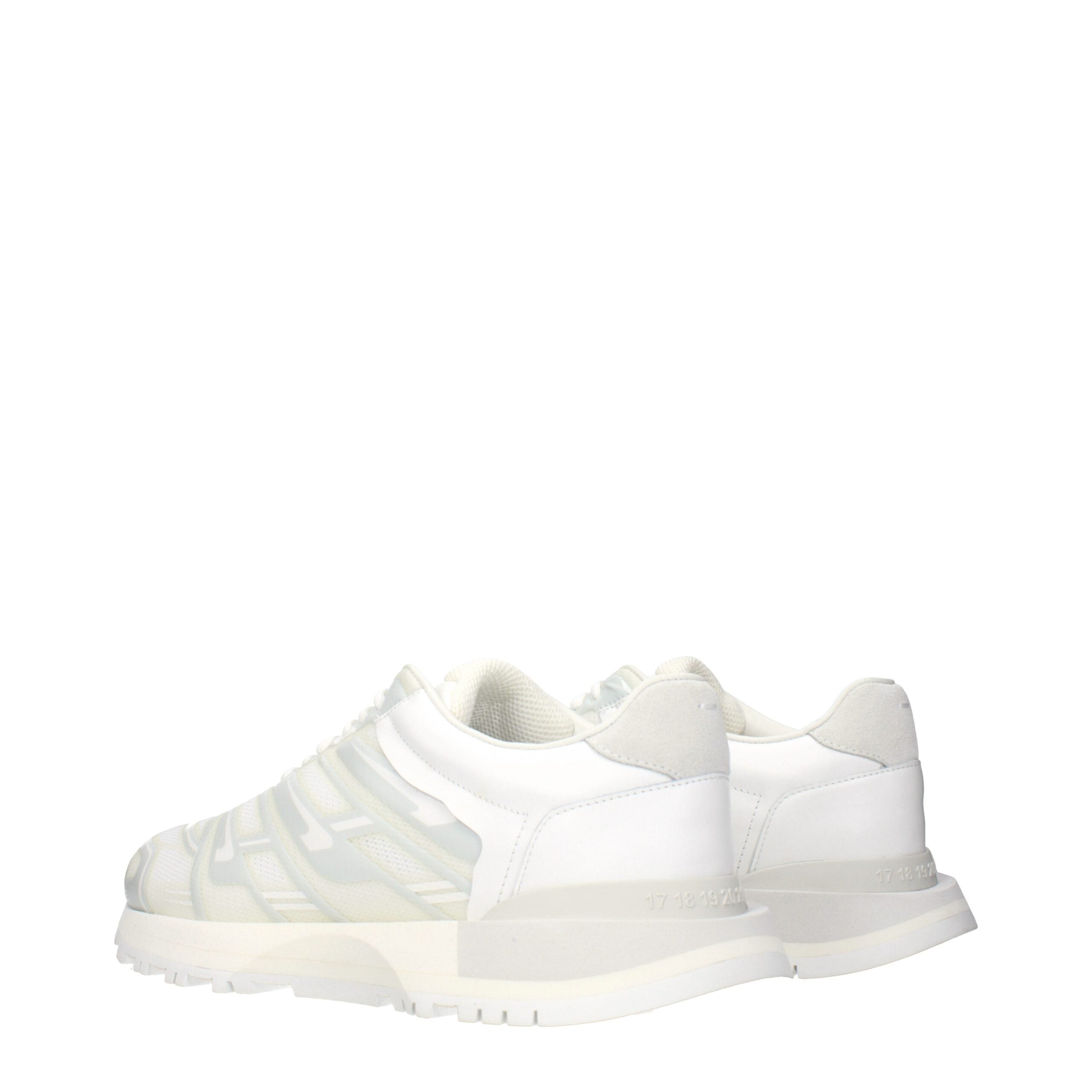Maison Margiela Weiße Stoff-Sneaker im Athletic-Look