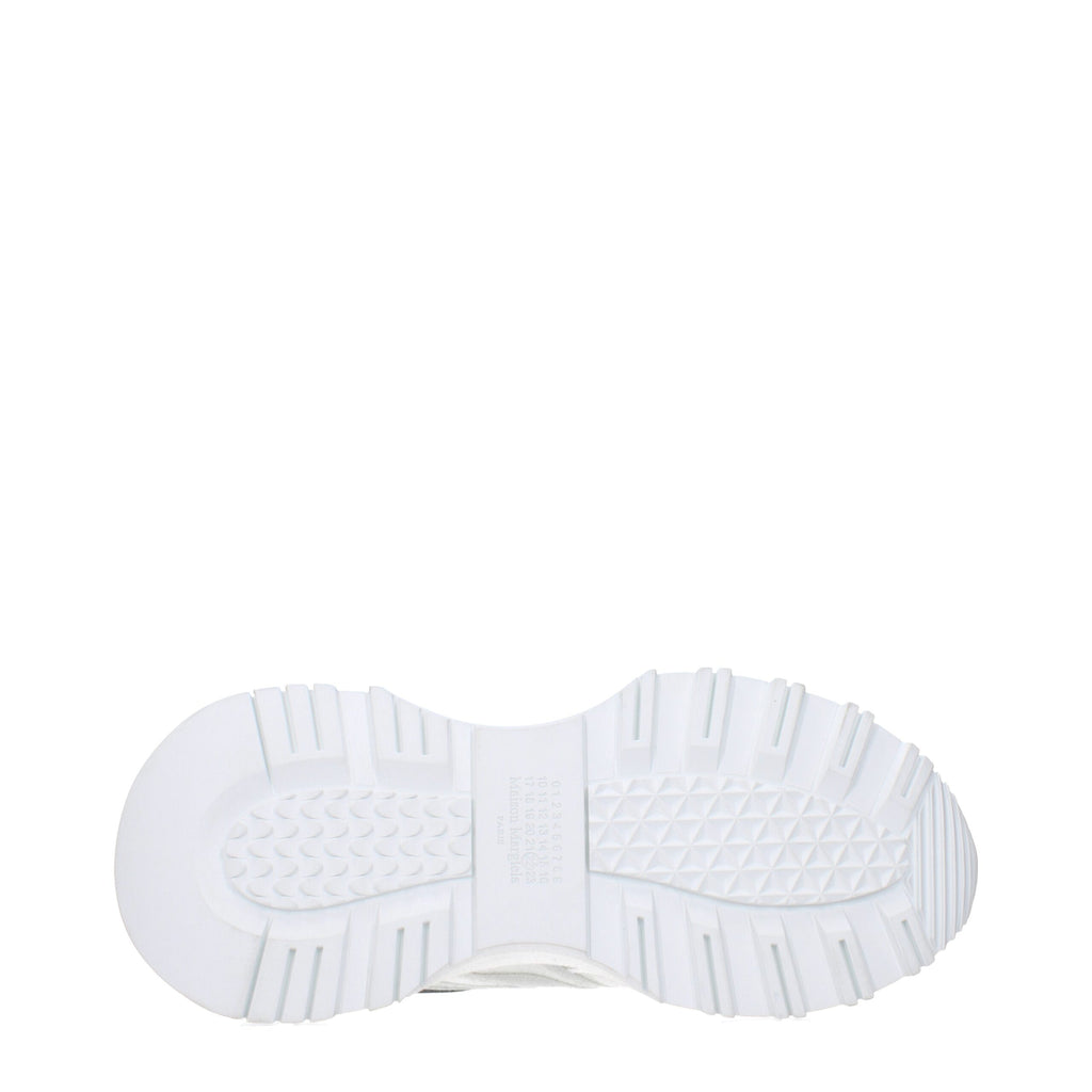 Maison Margiela Weiße Stoff-Sneaker im Athletic-Look