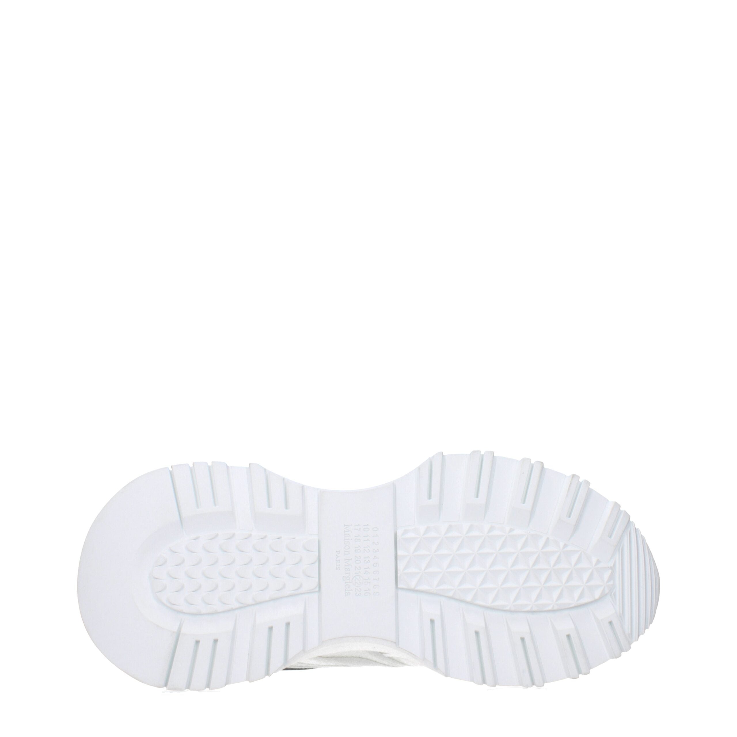 Maison Margiela Weiße Stoff-Sneaker im Athletic-Look