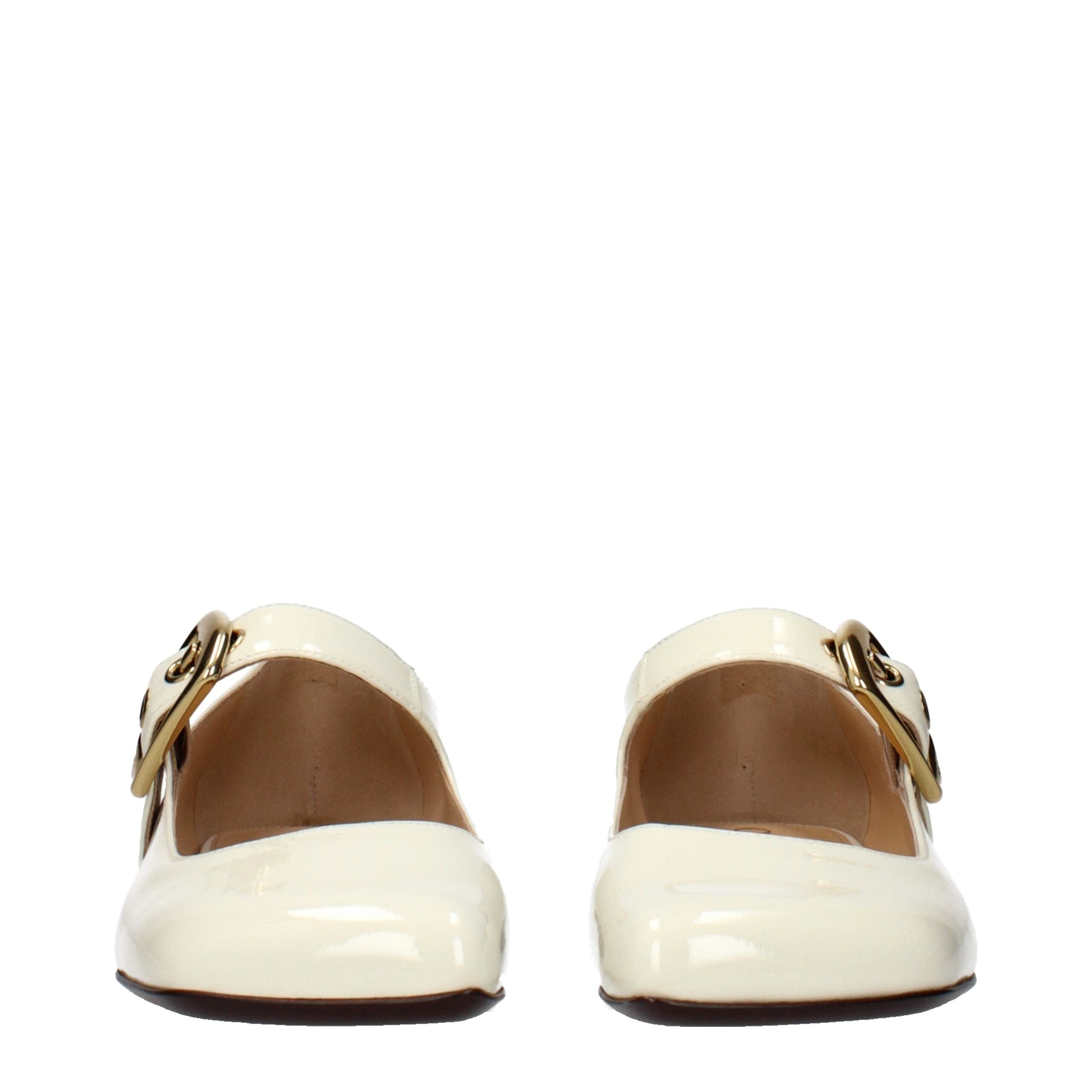 Chloé Beige Leder Ballerinas