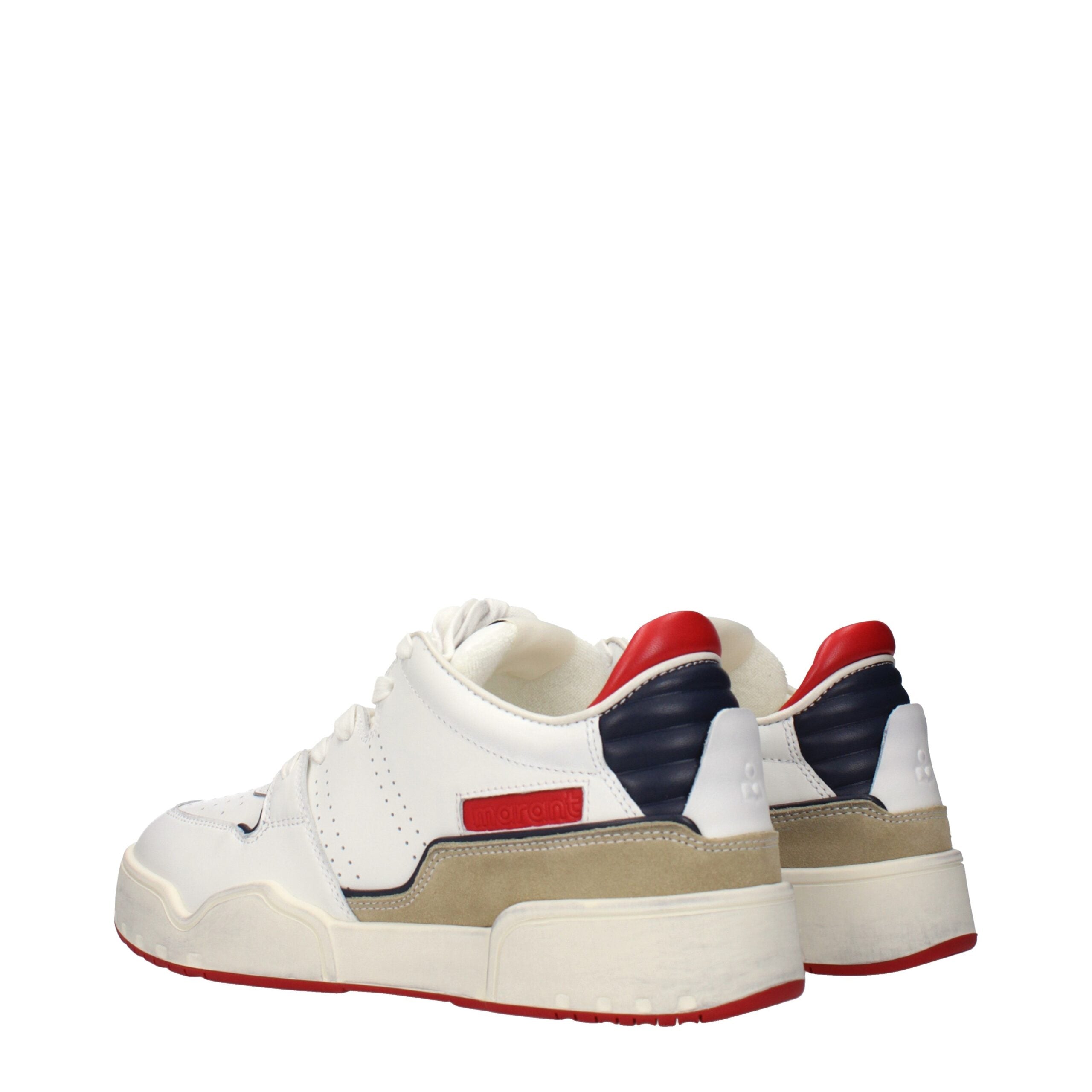 Isabel Marant Weiße Low-Top-Sneaker aus Leder
