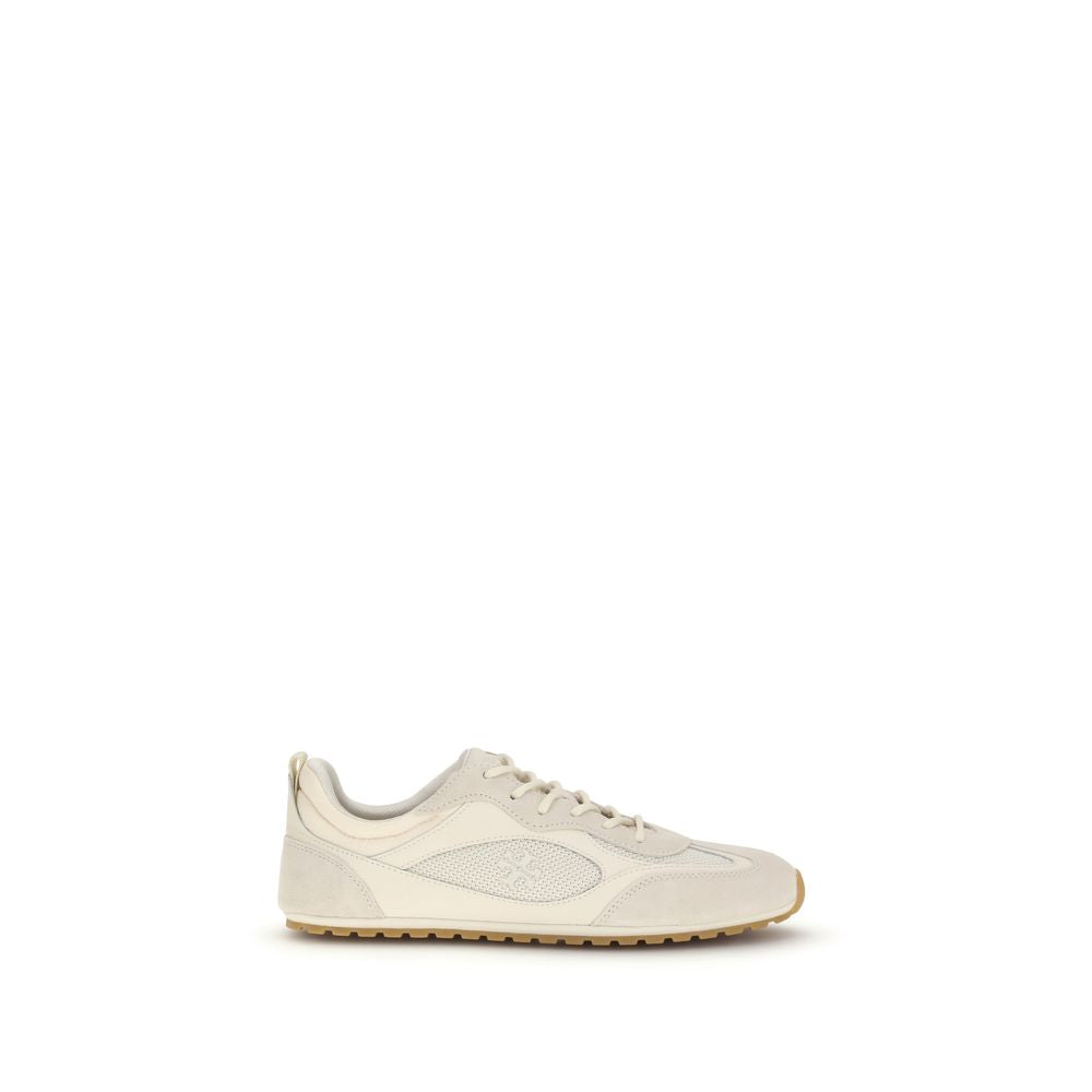 Tory Burch Beige Kalbsleder Bos Taurus Low Top Sneaker