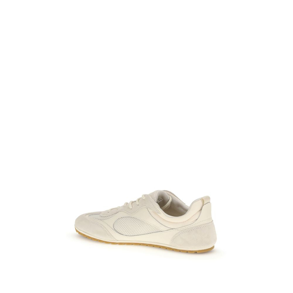 Tory Burch Beige Kalbsleder Bos Taurus Low Top Sneaker